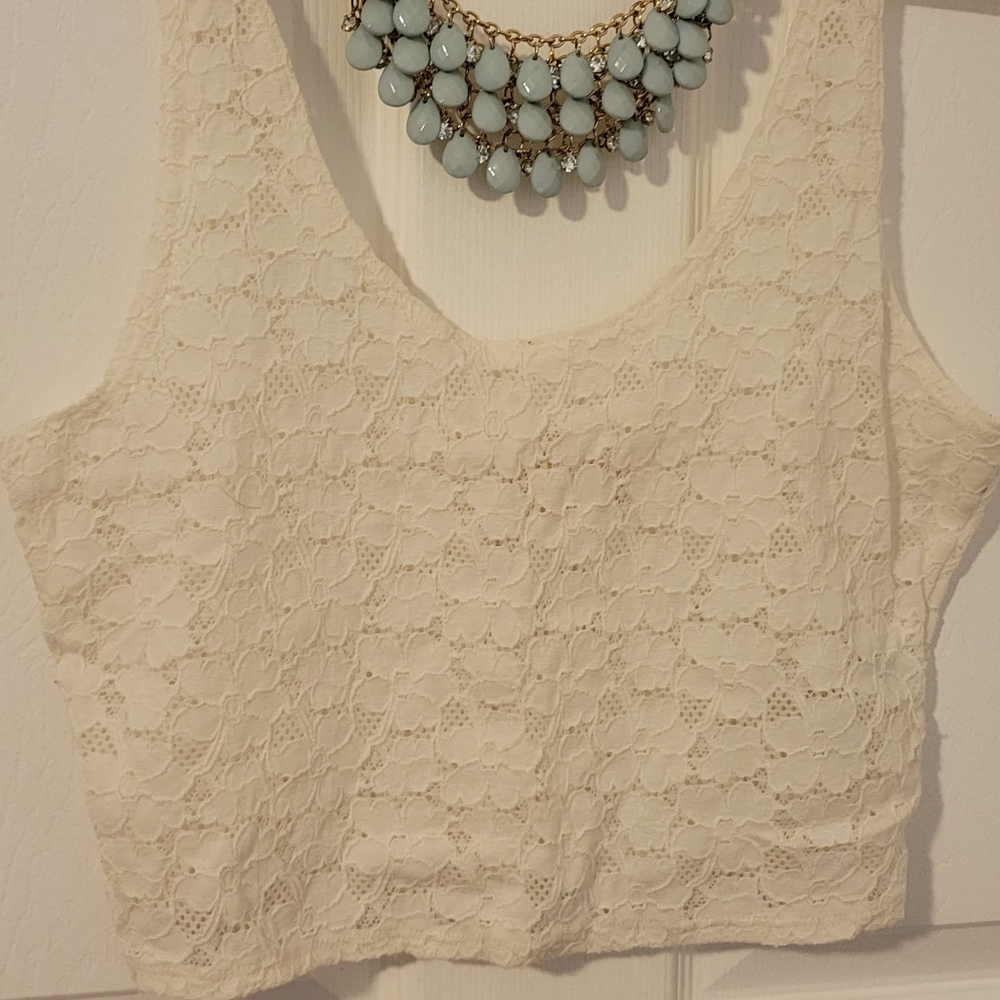 Lace crop top
